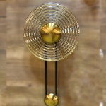 Бра с круглым рифленым плафоном янтарного цвета Savio Glass Disc Light варинант исполнения - 2 | Loft Concept в Твери