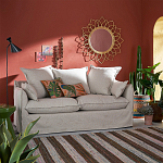 Зеркало из ротанга в форме цветка WICKER MIRROR 90 варинант исполнения - 3 | Loft Concept в Твери