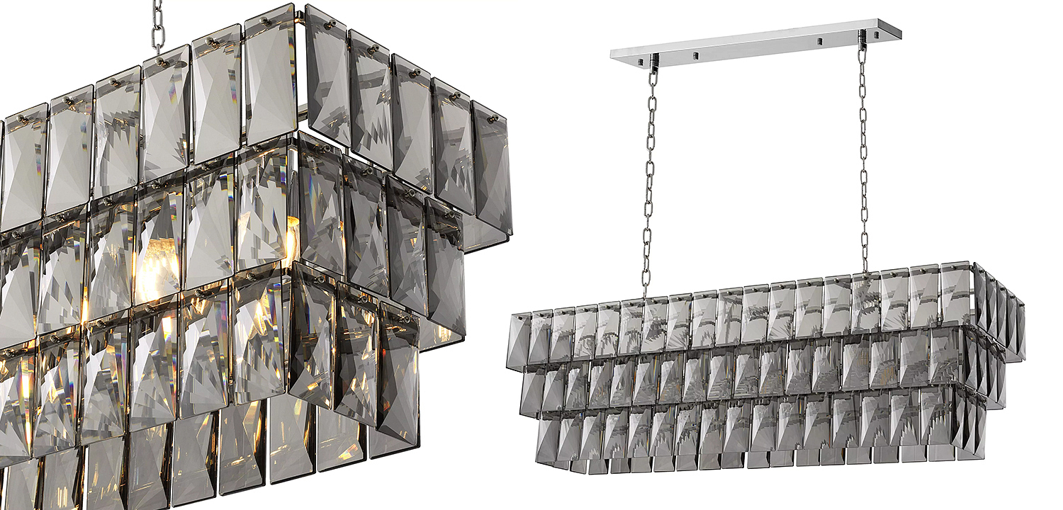Люстра Eichholtz Chandelier Amazone Rectangular Nickel Люстра Eichholtz Chandelier Amazone Rectangular Nickel - Loft-Concept в Твери
