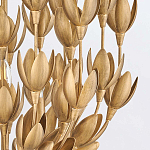 Люстра золотого цвета из множества металлических лепестков в форме тюльпанов Hinkley варинант исполнения - 7 | Loft Concept в Твери