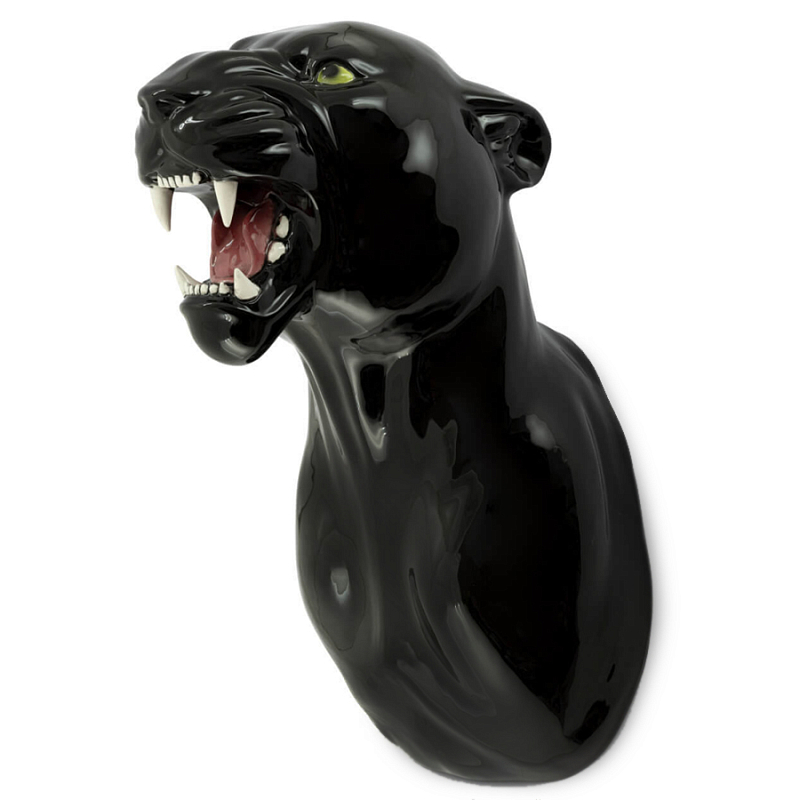 Аксессуар на стену Пантера Abhika LEOPARD HEAD HANGING Черный в Твери | Loft Concept 