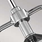 Подвесной светильник цвета хром с рифленым стеклянным цилиндрическим плафоном в современном стиле Feiss варинант исполнения - 4 | Loft Concept в Твери