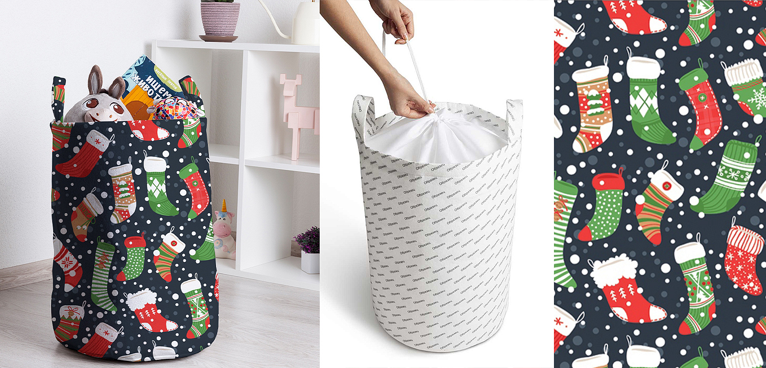 Корзина Christmas stockings Basket Корзина Christmas stockings Basket - Loft-Concept в Твери