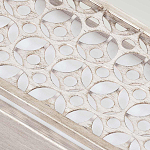 Бра прямоугольное в серебрянном цвете с ажурной решеткой Feiss варинант исполнения - 4 | Loft Concept в Твери