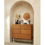 Комод с геометрическим рисунком на ящиках Anders Dark Wood варинант исполнения - 5 | Loft Concept в Твери