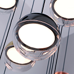 Люстра каскадная с черным круглым основанием 27 подвесов Celestial Waltz варинант исполнения - 4 | Loft Concept в Твери