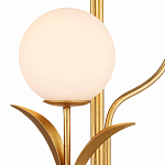 Торшер с золотым каркасом в виде стебля с листьями Inspired by Nature варинант исполнения - 2 | Loft Concept в Твери