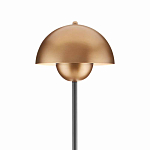 Торшер с куполообразным абажуром на чёрном мраморном основании Riverside Floor Lamp варинант исполнения - 1 | Loft Concept в Твери