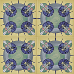 Плитка дизайнерская с узором Экипаж варинант исполнения - 2 | Loft Concept в Твери