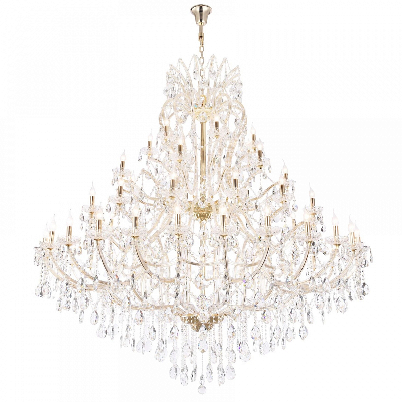 Люстра Pasquale Chandelier 56 Золотой Прозрачный Люстра Pasquale Chandelier 56 Золотой Прозрачный в Твери | Loft Concept