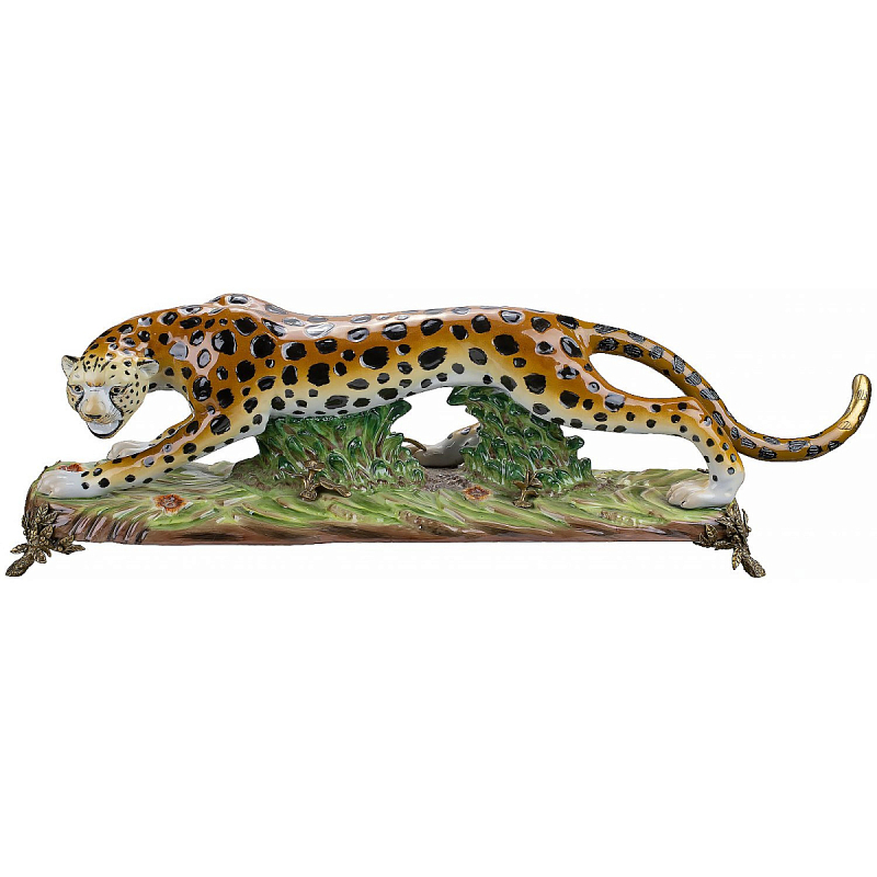 Фигурка Cheetah Золотой Бежевый Коричневый Зеленый Фигурка Cheetah Золотой Бежевый Коричневый Зеленый в Твери | Loft Concept