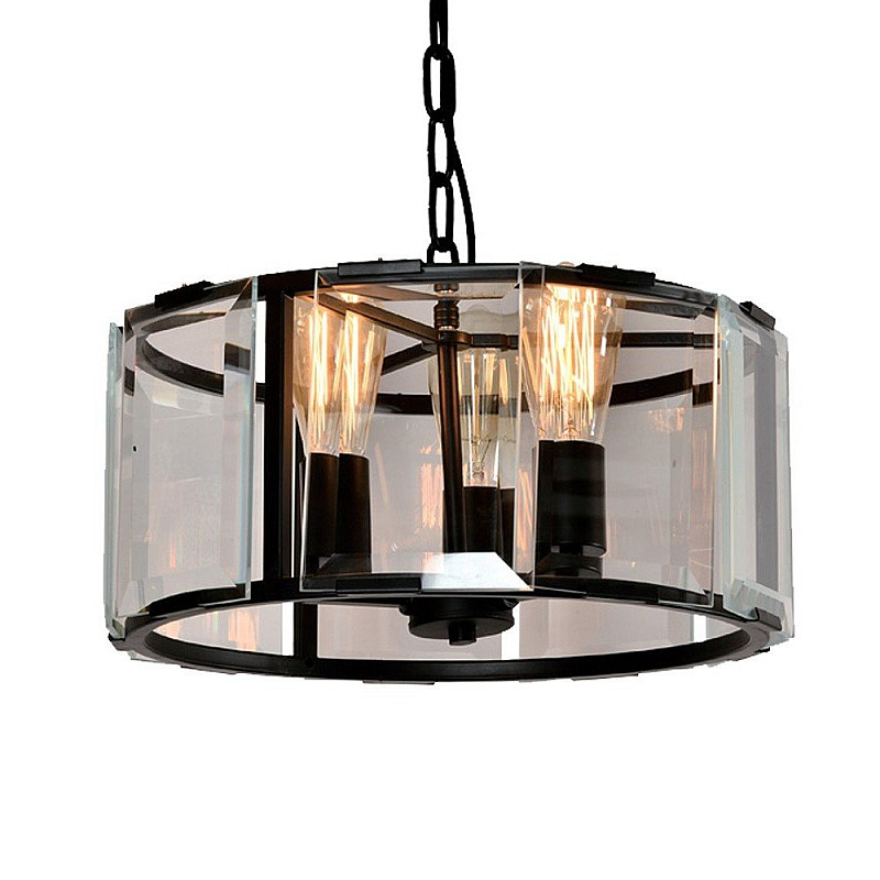 Люстра Harlow Crystal Round Chandelier Черный Люстра Harlow Crystal Round Chandelier Черный в Твери | Loft Concept