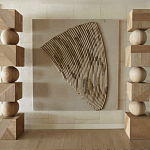 Декор настенный в Эко стиле рафия Malibu wall panel варинант исполнения - 2 | Loft Concept в Твери