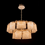 Люстра двухъярусная с текстурными овальными абажурами Splendor Palace Style варинант исполнения - 1 | Loft Concept в Твери