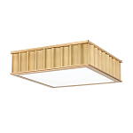 Потолочный светильник квадратный с гофрированным латунным абажуром Millennium варинант исполнения - 1 | Loft Concept в Твери