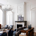 Подвесной светильник с белым фигурным абажуром и мягкими волнистыми краями Cloud Motion  варинант исполнения - 20 | Loft Concept в Твери