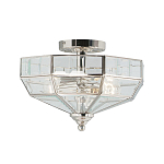 Потолочный светильник шестигранной формы с прозрачными стеклянным плафоном Elstead Lighting варинант исполнения - 5 | Loft Concept в Твери