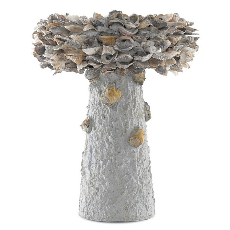 Приставной стол Oyster Shell Medium Bird Bath Серый Приставной стол Oyster Shell Medium Bird Bath Серый в Твери | Loft Concept
