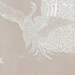 Обои ручная роспись в стиле Арт-деко Whistler Peacocks Special Colourway on Almost Mauve dyed silk варинант исполнения - 2 | Loft Concept в Твери