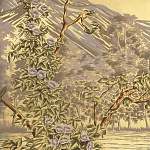 Обои ручная роспись Le Brésil Amarelo Deep Rich Gold варинант исполнения - 2 | Loft Concept в Твери