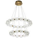 Светодиодная двухъярусная кольцевая люстра Crystal Globule Chandelier варинант исполнения - 2 | Loft Concept в Твери