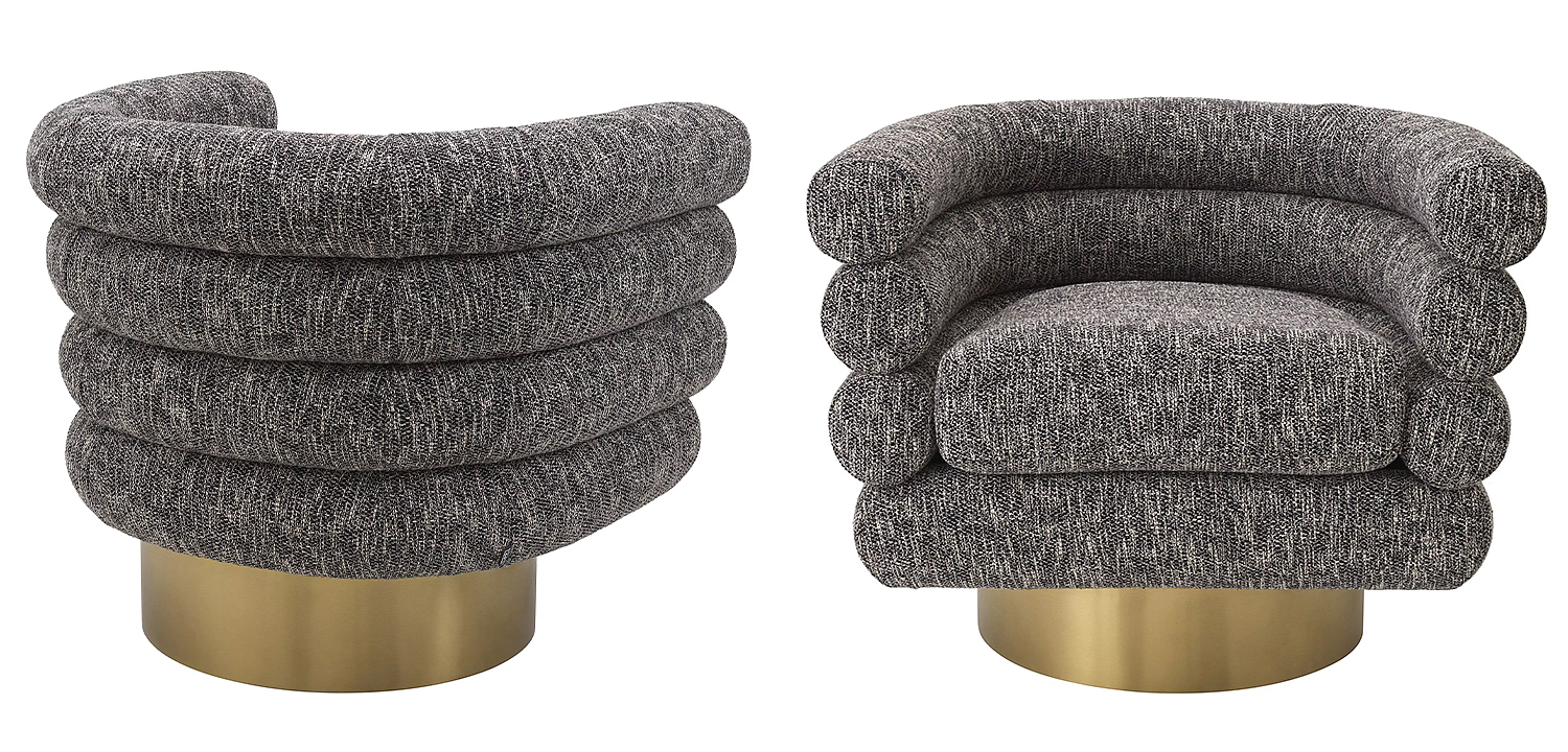Кресло Eichholtz Swivel Chair Maguire Cambon Black Кресло Eichholtz Swivel Chair Maguire Cambon Black - Loft-Concept в Твери