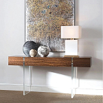 Консоль прямоугольная с выдвижным ящиком на прозрачных ножках Hitchcock варинант исполнения - 1 | Loft Concept в Твери