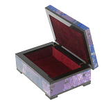 Шкатулка из натурального камня лазурит и чароит Stone Casket варинант исполнения - 3 | Loft Concept в Твери