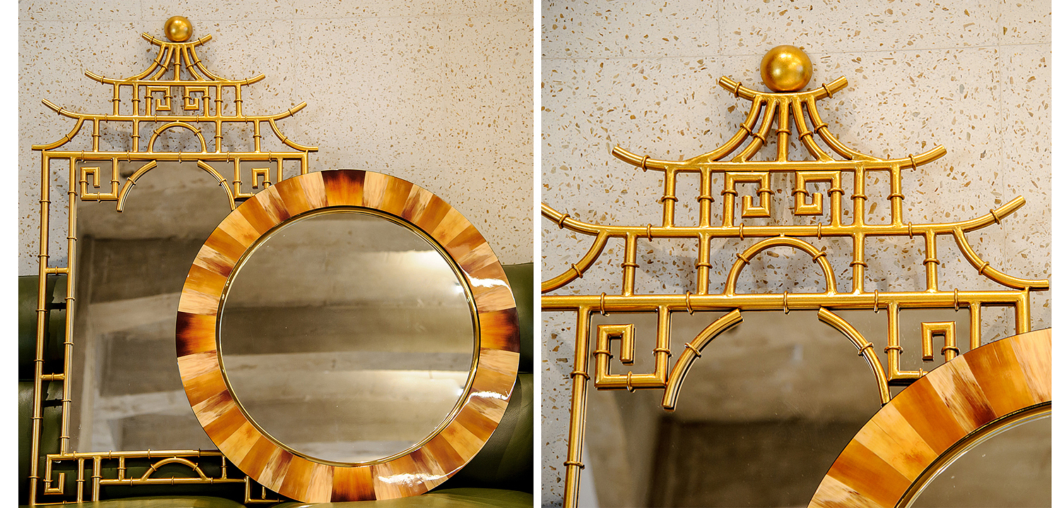 Зеркало Pagoda Mirror Gold 128 Зеркало Pagoda Mirror Gold 128 - Loft-Concept в Твери