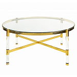 Кофейный столик со столешницей из стекла Crossy варинант исполнения - 1 | Loft Concept в Твери