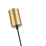 Подвесной светильник с сетчатым металлическим плафоном цилиндрической формы золотой Metal Mesh варинант исполнения - 5 | Loft Concept в Твери