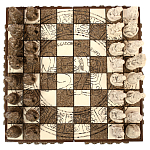 Шахматы  из  камня Cargador del Tiempo Chess Мексика ручная работа варинант исполнения - 2 | Loft Concept в Твери