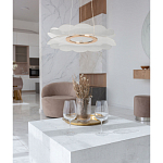 Люстра с прозрачным волнистым плафоном в форме цветка Ethereal Bloom варинант исполнения - 12 | Loft Concept в Твери