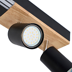 Потолочный светильник черный GAVIN WOOD варинант исполнения - 2 | Loft Concept в Твери