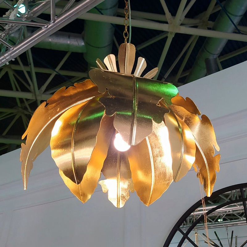 Подвесной светильник Tropical Leaves Hanging lamp Золотой Подвесной светильник Tropical Leaves Hanging lamp Золотой в Твери | Loft Concept