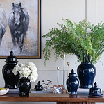 Ваза с крышкой однотонная Высота 31 см Chinoiserie Ceramics варинант исполнения - 3 | Loft Concept в Твери