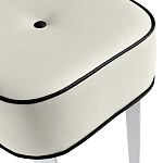 Квадратный мягкий пуф на белых ножках Winton Pouf Square варинант исполнения - 22 | Loft Concept в Твери