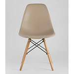 Пластиковый стул на ножках из массива бука Eames Beige варинант исполнения - 4 | Loft Concept в Твери