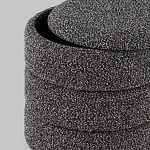 Пуф Three Gray в ткани букле серого цвета варинант исполнения - 5 | Loft Concept в Твери