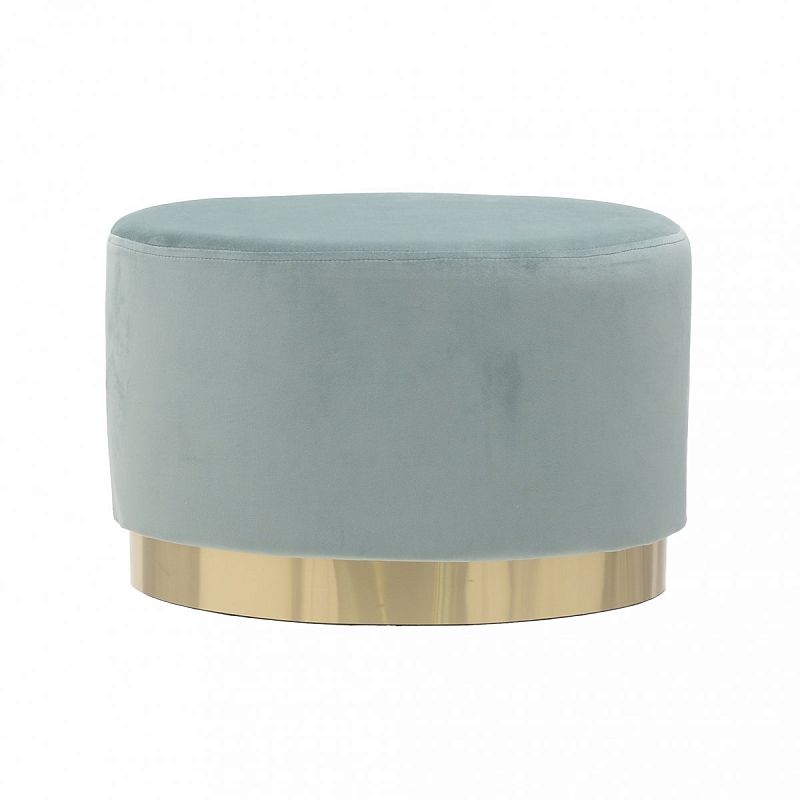 Пуф Golden Belt Turquoise Pastel Бирюзовый Золотой Пуф Golden Belt Turquoise Pastel Бирюзовый Золотой в Твери | Loft Concept
