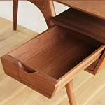 Письменный стол прямоугольный с 2-мя ящиками и полкой Idenontal варинант исполнения - 3 | Loft Concept в Твери