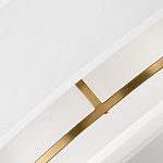 Потолочный светильник с двухслойным белым текстильным абажуром Hinkley варинант исполнения - 5 | Loft Concept в Твери