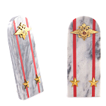 Сувенир Погон МВД из натурального камня мрамор Souvenir Epaulets варинант исполнения - 6 | Loft Concept в Твери
