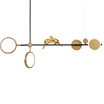 Линейная люстра на штанге Grace варинант исполнения - 1 | Loft Concept в Твери