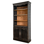 Стеллаж книжный с 4-мя полками и 2-мя ящиками с состаренным эффектом Vintage варинант исполнения - 1 | Loft Concept в Твери