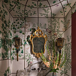 Обои ручная роспись Medici Standard colourway on white Williamsburg варинант исполнения - 1 | Loft Concept в Твери