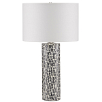 Настольная лампа с узором вдоль колоннообразного основания Scenic Surface варинант исполнения - 3 | Loft Concept в Твери