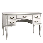 Стол рабочий белый из массива бука с 5-ю ящиками White Provence варинант исполнения - 1 | Loft Concept в Твери