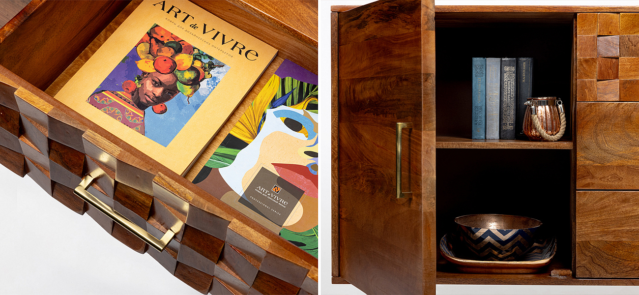 Тумба с выдвижными ящиками и распашной дверцей Yesenka - Loft-Concept в Твери