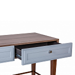 Стол письменный из массива бука с 2-мя ящиками серый Wenge Light варинант исполнения - 4 | Loft Concept в Твери